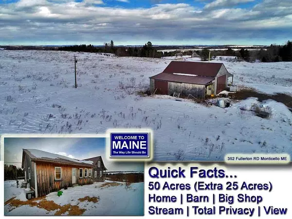 Monticello, ME 04760,352 Fullerton RD