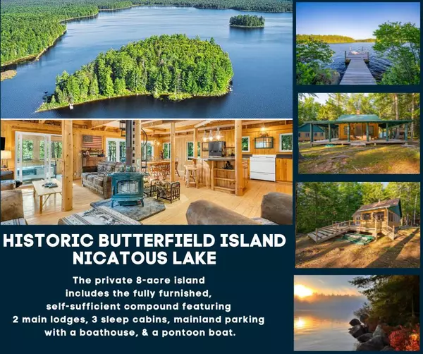 6 & 13 Butterfield Island on Nicatous, T40 Md, ME 04417