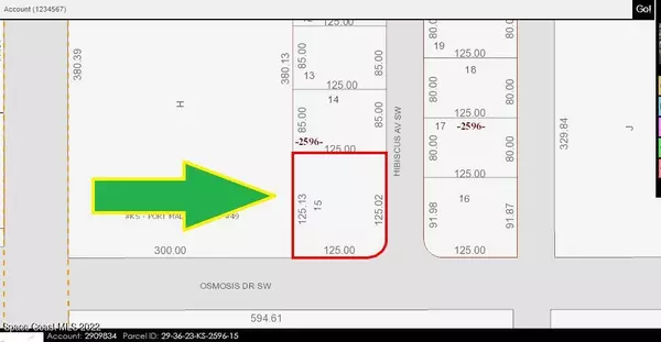 Palm Bay, FL 32908,2298 Corner Lot Hibiscus/Osmosis AVE