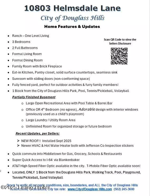 Douglass Hills, KY 40243,10803 Helmsdale Ln