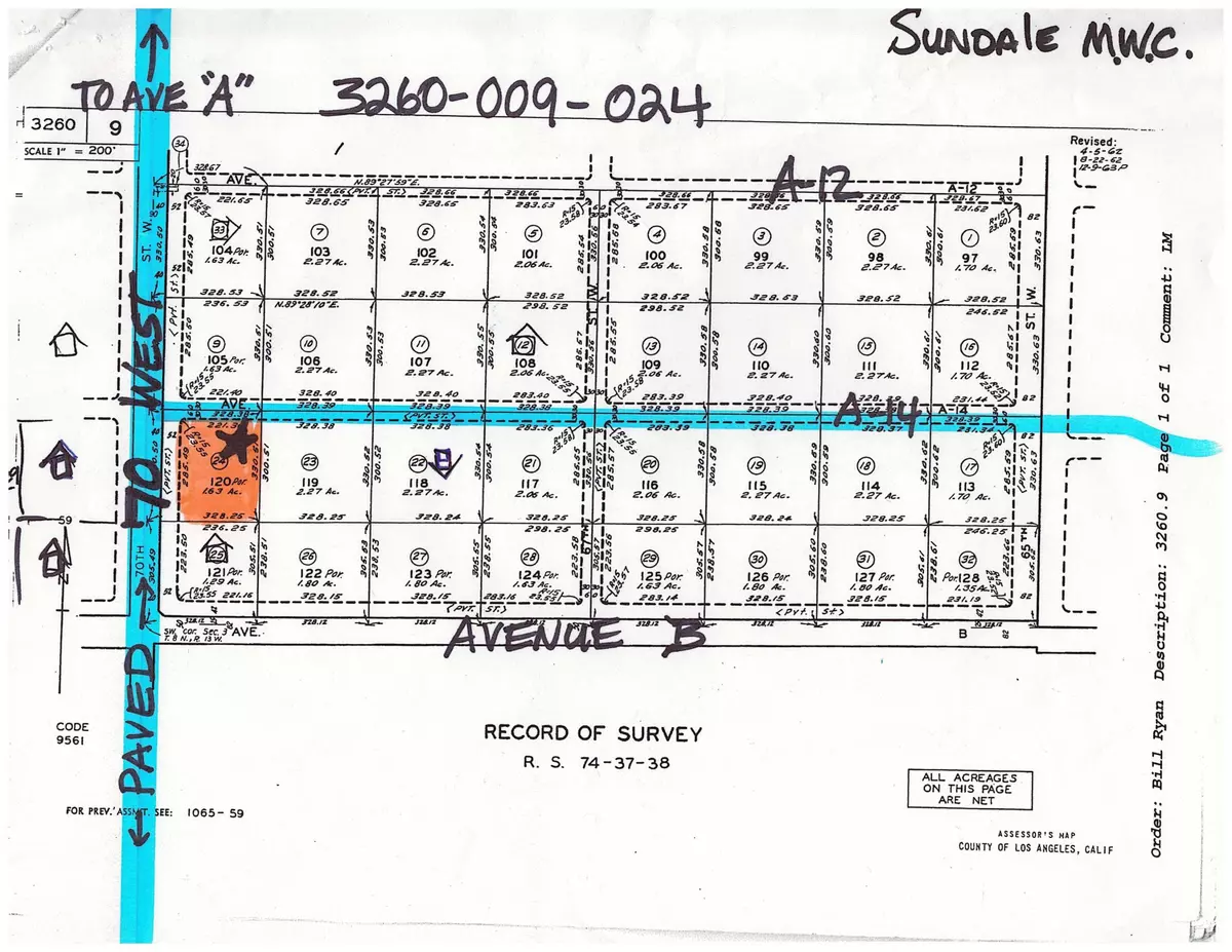 Antelope Acres, CA 93536,A-14 And 70 West