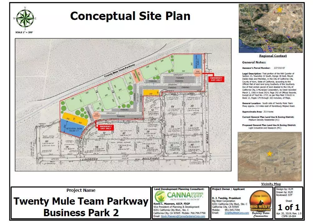 California City, CA 93505,Twenty Mule Team Parkway Pkwy