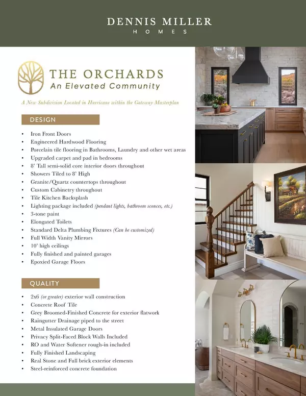 Hurricane, UT 84737,Lot 6 The Orchards - Kensington Plan