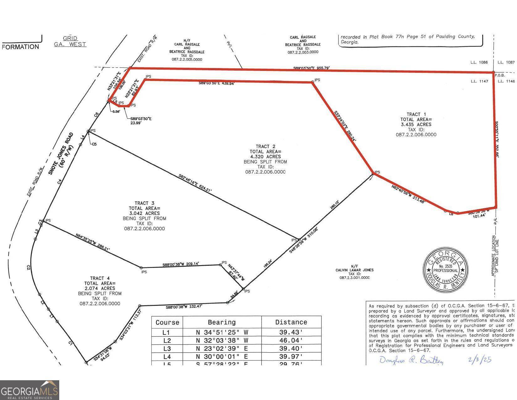 LOT 1 Snote Jones RD, Dallas, GA 30132