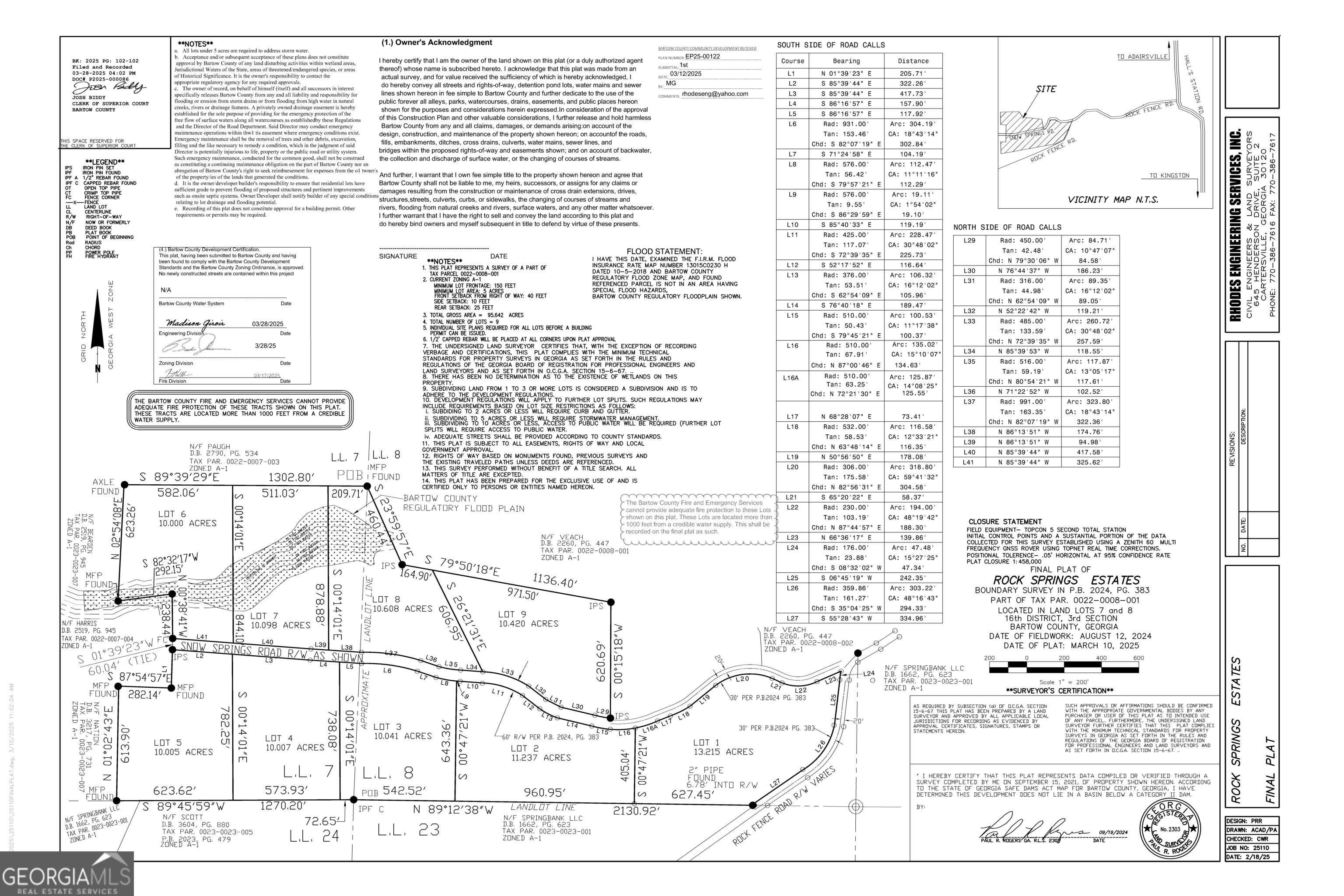 Adairsville, GA 30103,0 Snow Springs Road #9525-9