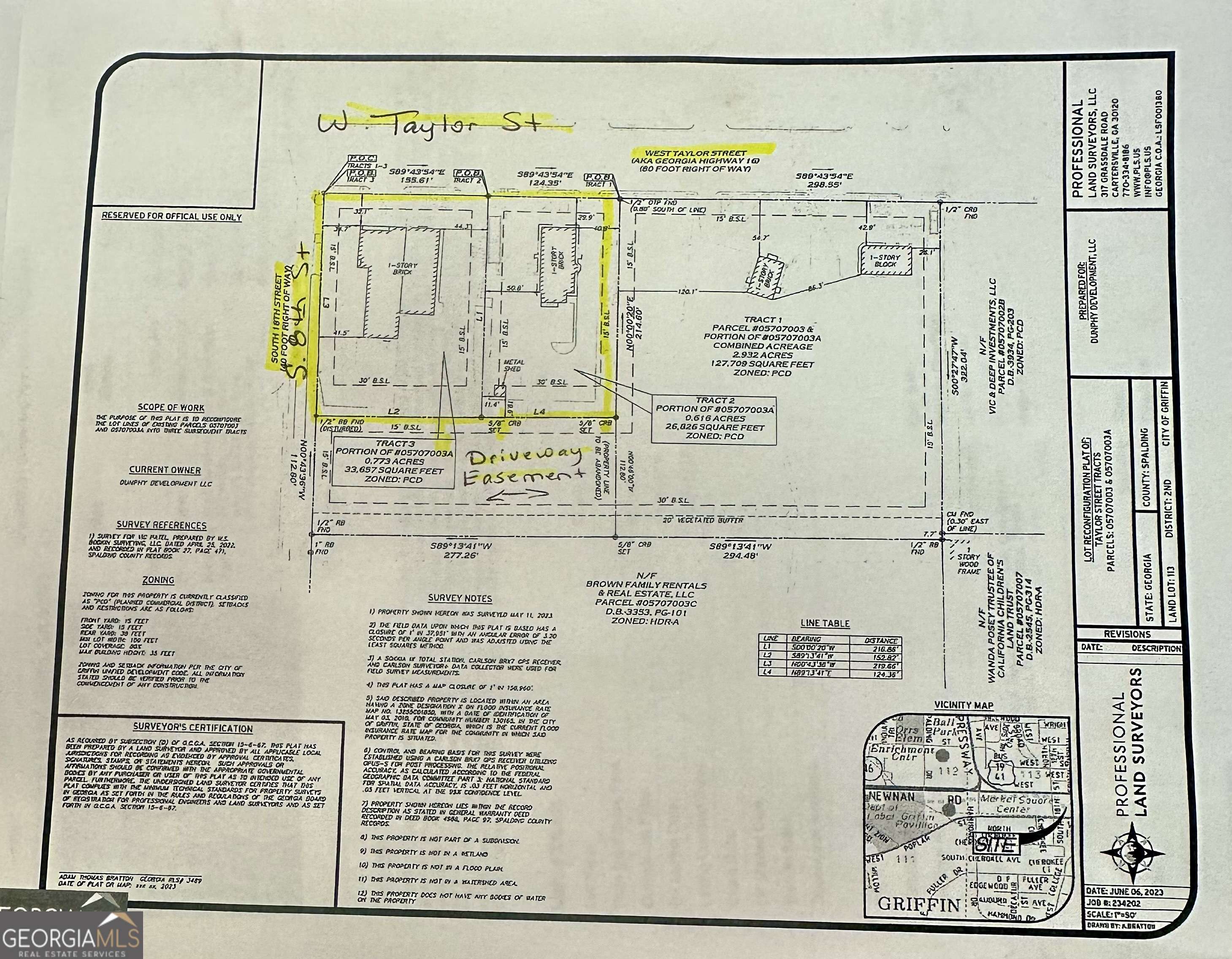 Griffin, GA 30223,1136 W Taylor St (2 Tracts)
