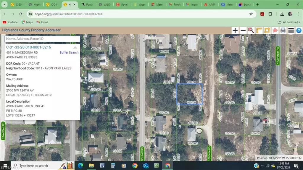 401 N Macedonia RD, Avon Park, FL 33825