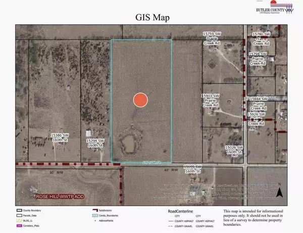 Rose Hill, KS 67133,19.5 +/- Acres SW 160th St