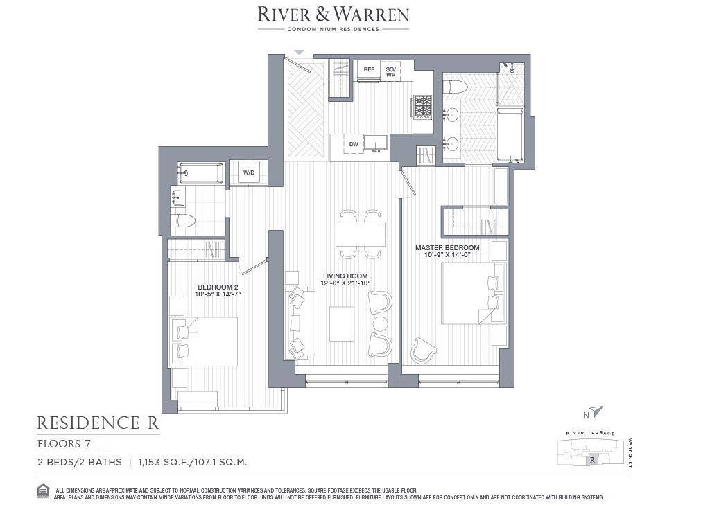 Manhattan, NY 10282,212 Warren Street #7-R