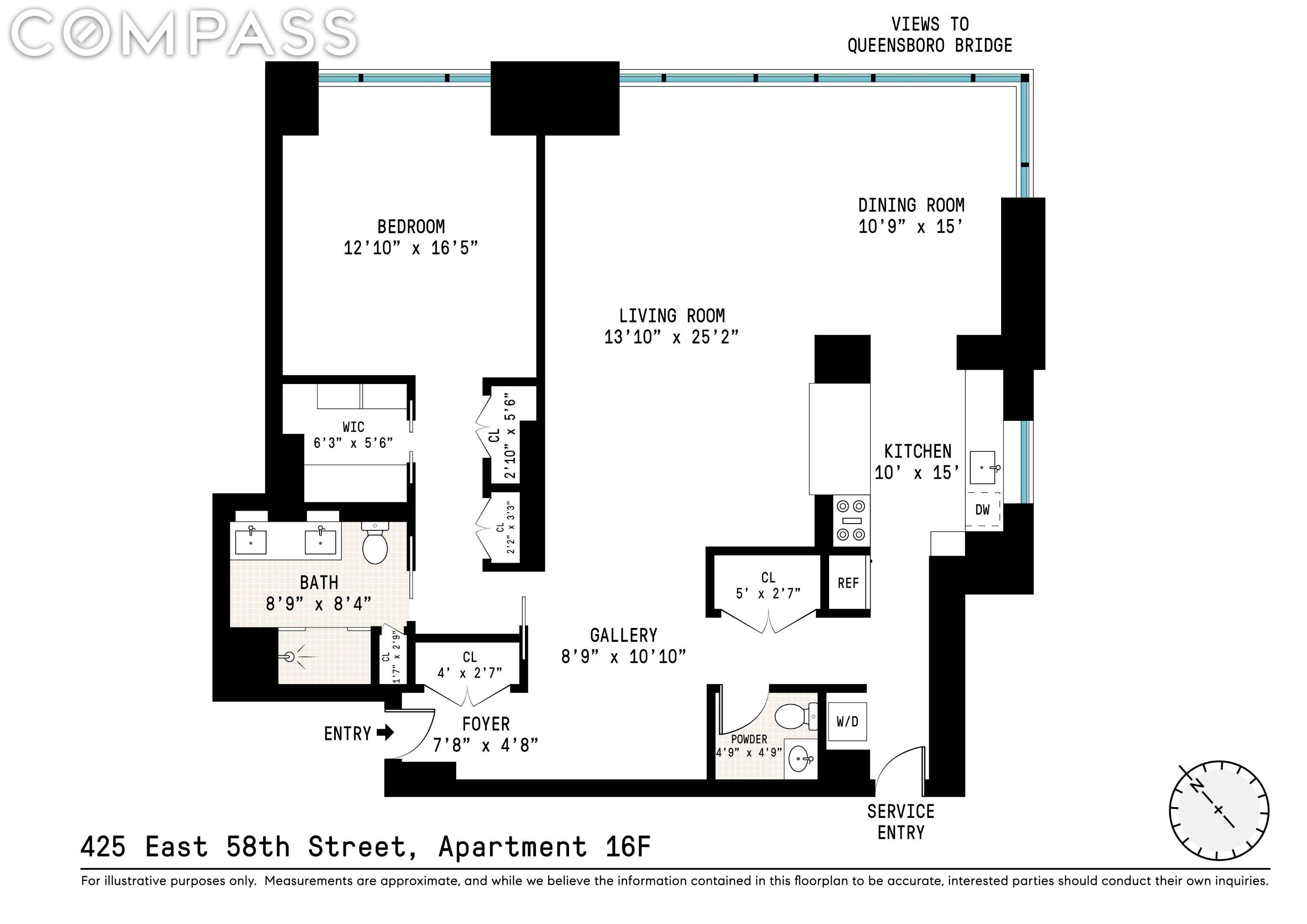 Manhattan, NY 10022,425 E 58th Street #16-F