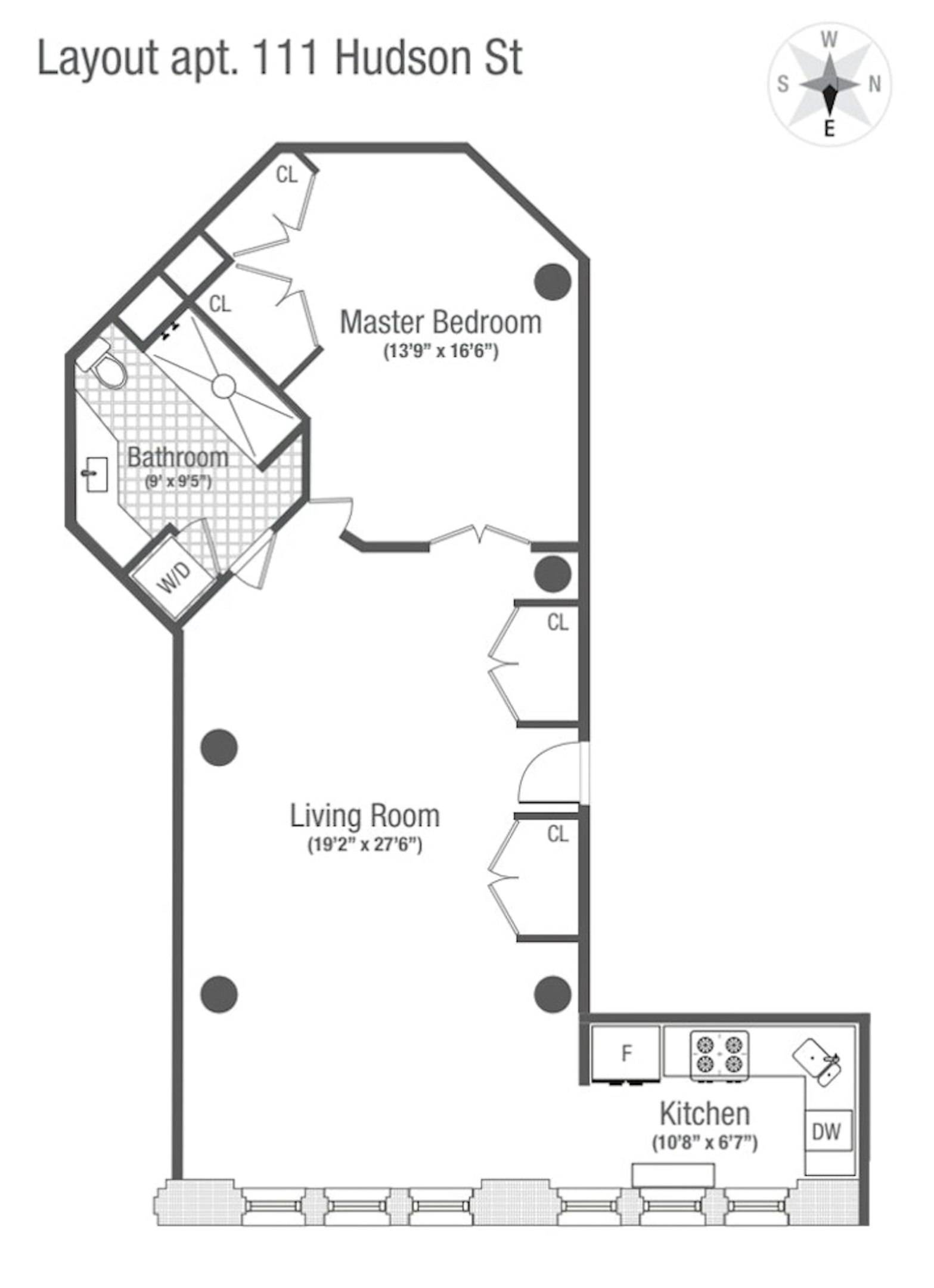 Manhattan, NY 10013,111 HUDSON Street #2A