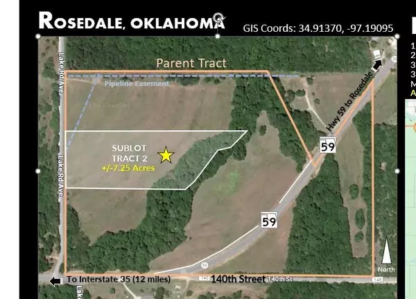 Rosedale, OK 74831,Lake Road AVE #Tract 2
