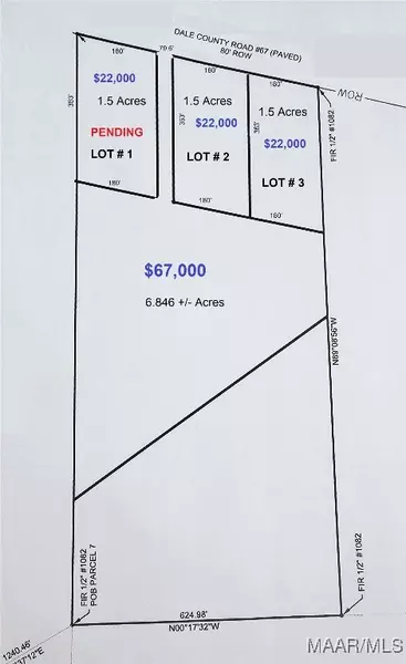 1.5 Acres - LOT 2 County Road 67, Midland City, AL 36350