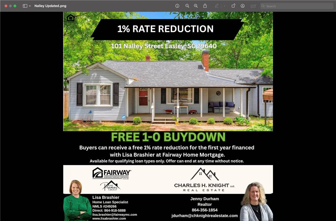 Easley, SC 29640,101 Nalley ST