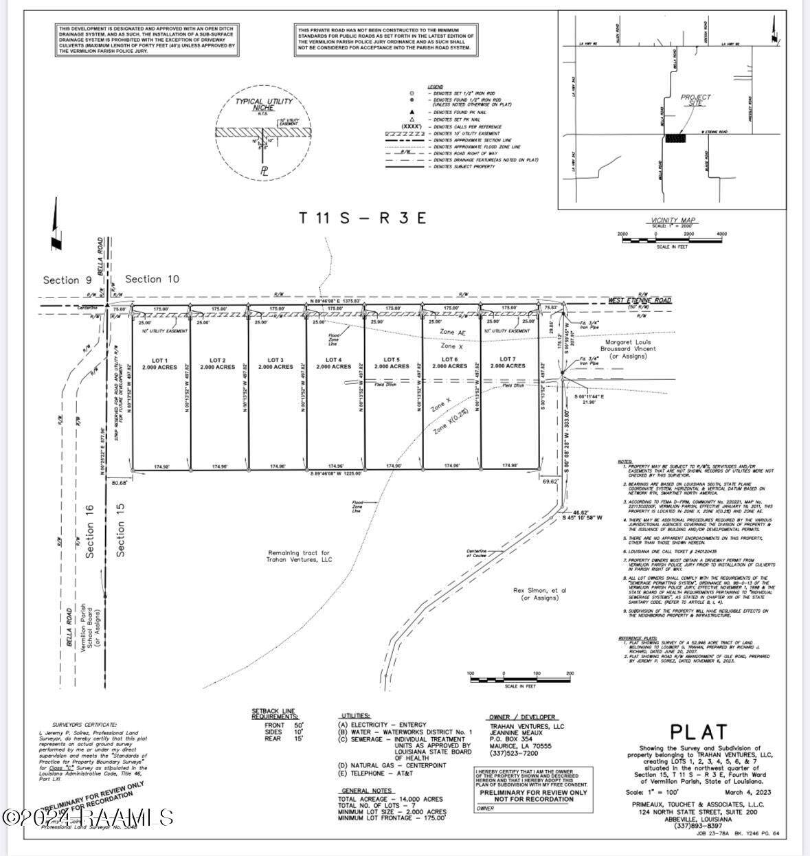Maurice, LA 70555,Tbd Lot 6 W Etienne RD