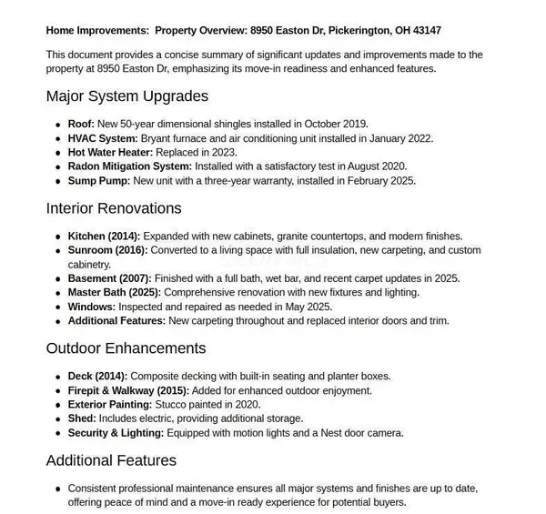 Pickerington, OH 43147,8950 Easton Drive