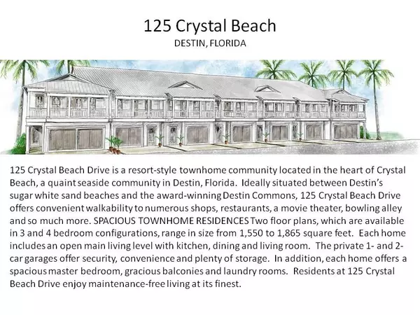 Destin, FL 32541,125 CRYSTAL BEACH Drive  #Unit 136