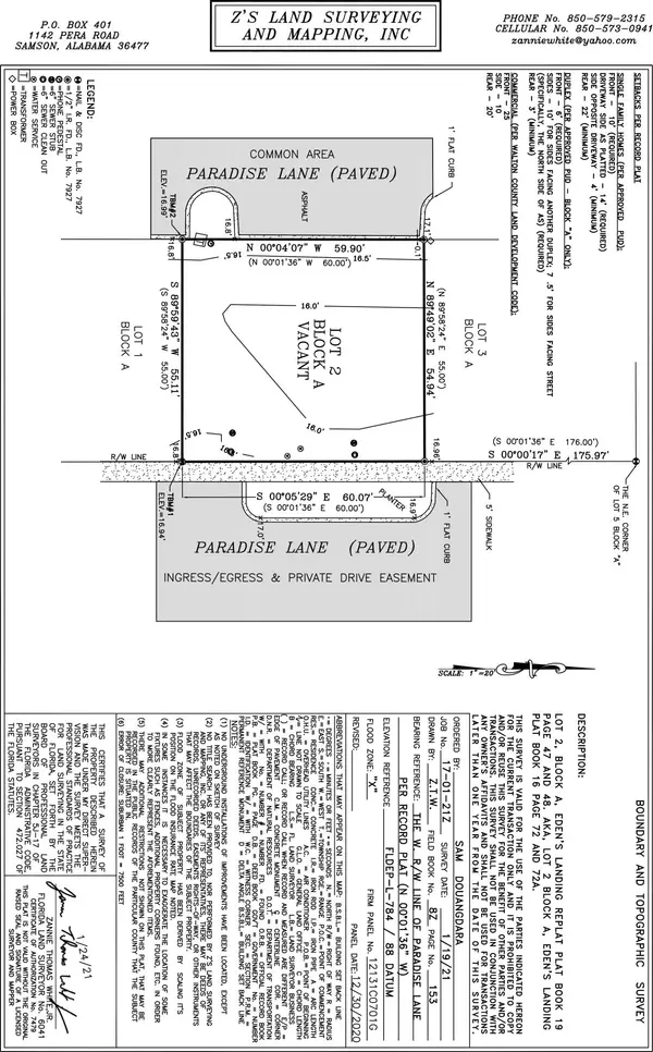 Lot #2 Paradise Lane, Santa Rosa Beach, FL 32459