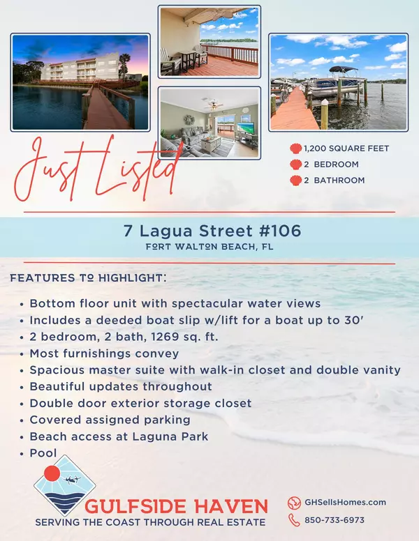 Fort Walton Beach, FL 32548,7 Laguna Street  #106