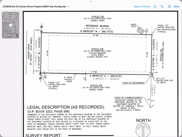 Lot 33 Canary Drive, Freeport, FL 32439