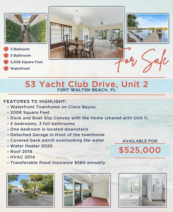 Fort Walton Beach, FL 32548,53 Yacht Club Drive  #UNIT 2