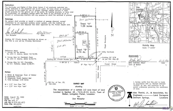 Walker, LA 70785,TBD Forest Dr