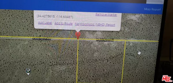 Johnson Valley, CA 92285,0 paddington road