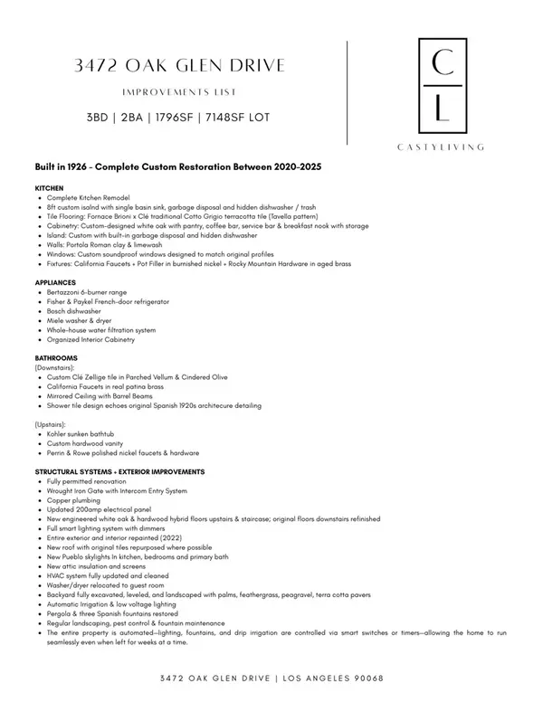 3472 Oak Glen DR, Los Angeles, CA 90068