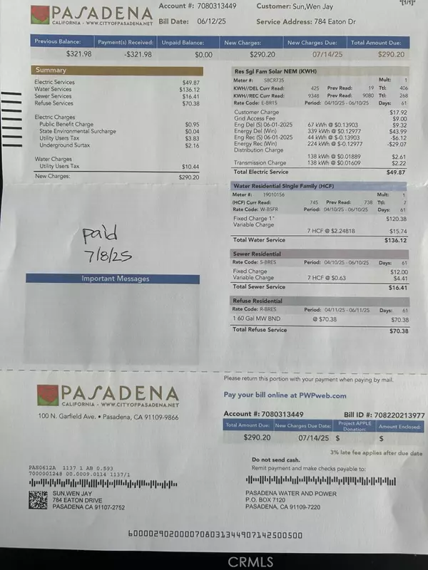 Pasadena, CA 91107,784 Eaton DR