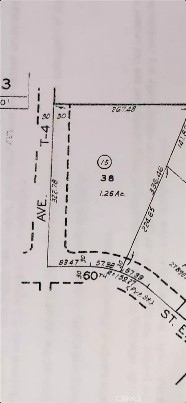 0 Vac/Cor Avenue T4/60th Ste, Littlerock, CA 93543