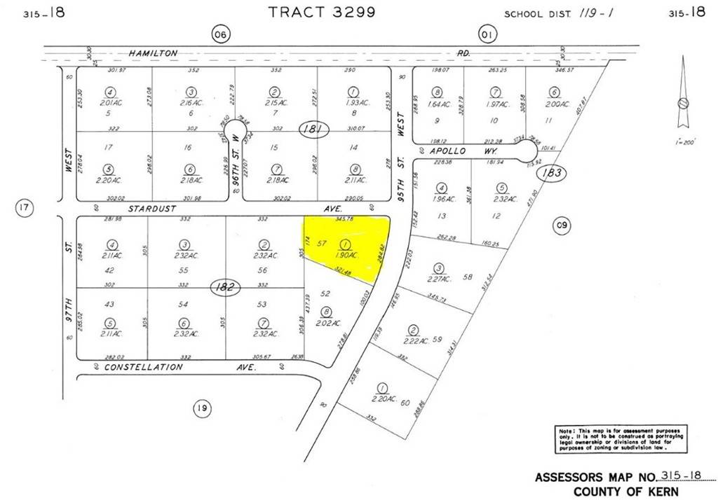 Rosamond, CA 93560,0 95th Parcel#315-182-01-00-5 ST