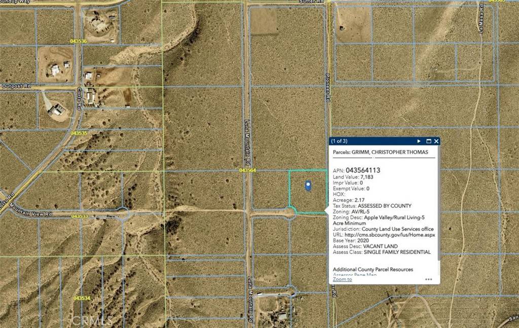 0 Luna Mountain RD, Apple Valley, CA 92308