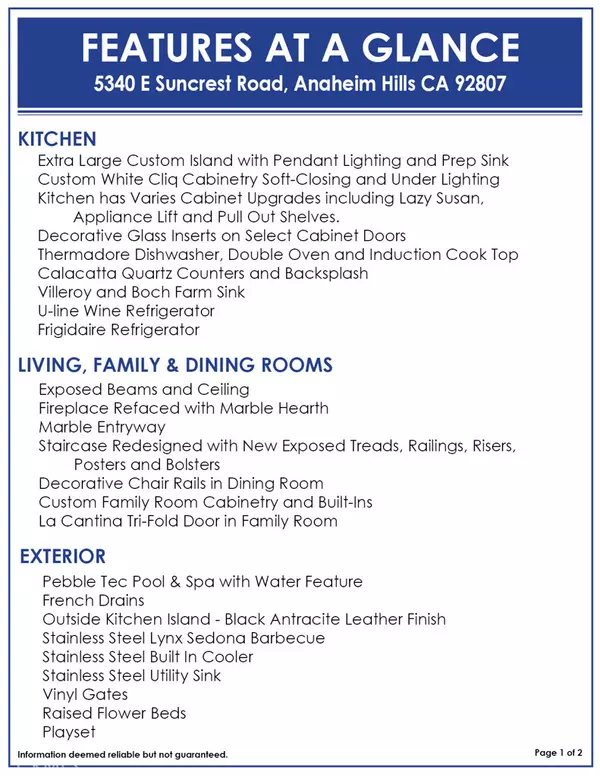 5340 E Suncrest RD, Anaheim Hills, CA 92807