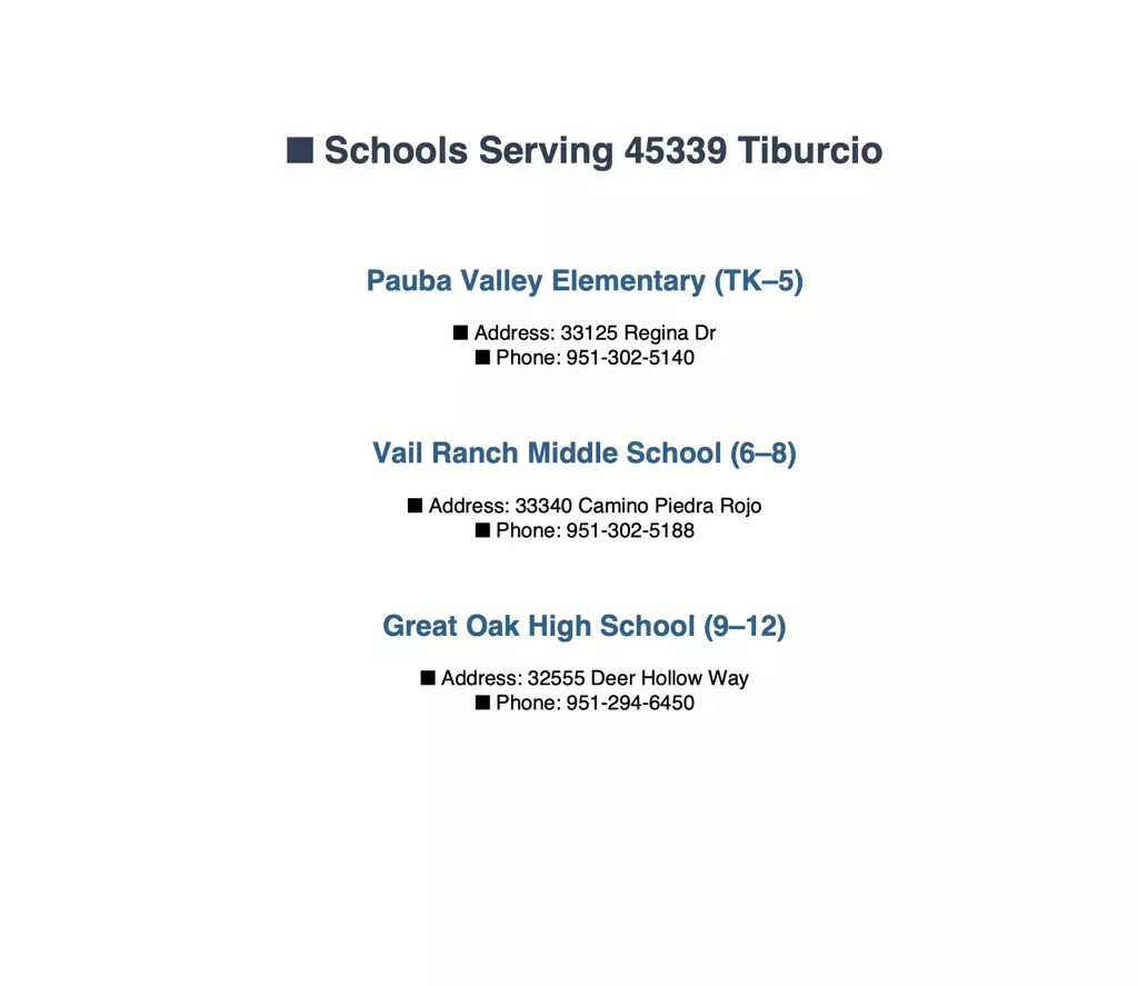 Temecula, CA 92592,45339 Tiburcio DR
