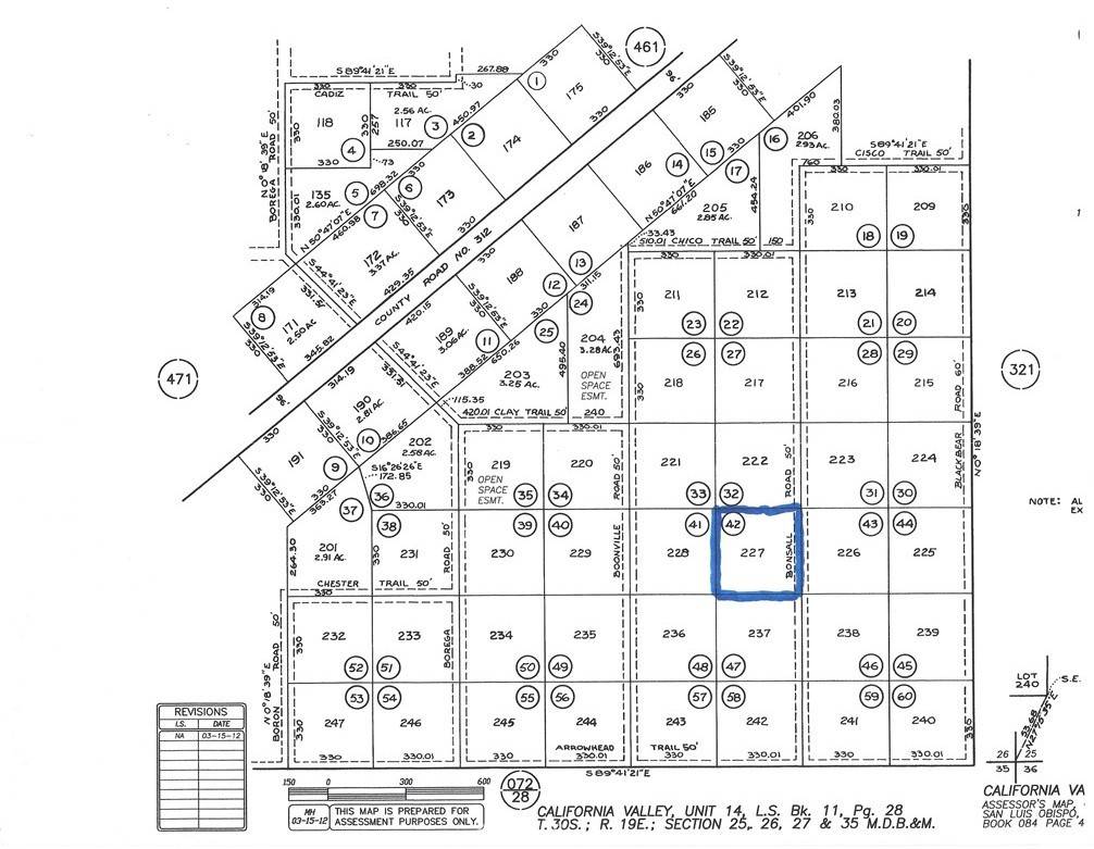 0 Bonsall RD, Santa Margarita, CA 93453