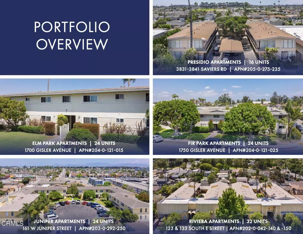 Oxnard, CA 93033,5 Property Portfolio - 120 Units