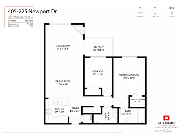 Port Moody, BC V3H 5C7,225 Newport DR #405