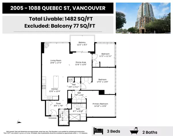 Vancouver, BC V6A 4H2,1088 Quebec ST #2005