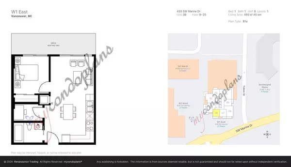 Vancouver, BC V5X 0H5,433 SW Marine DR #1208