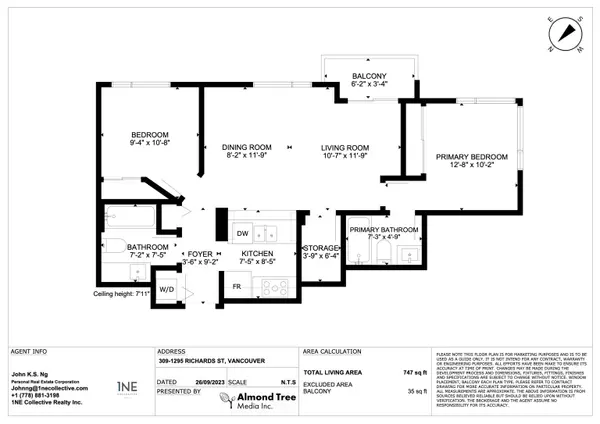 Vancouver, BC V6B 1B7,1295 Richards ST #309