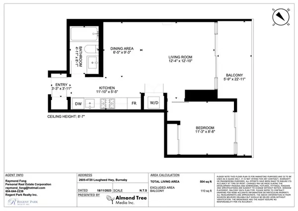 Burnaby, BC V5C 0M8,4720 Lougheed HWY #2605