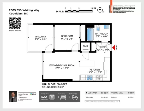 Coquitlam, BC V3J 0J4,530 Whiting WAY #2505