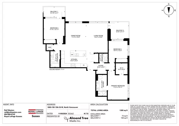 North Vancouver, BC V7M 0C4,150 W 15th ST #1805