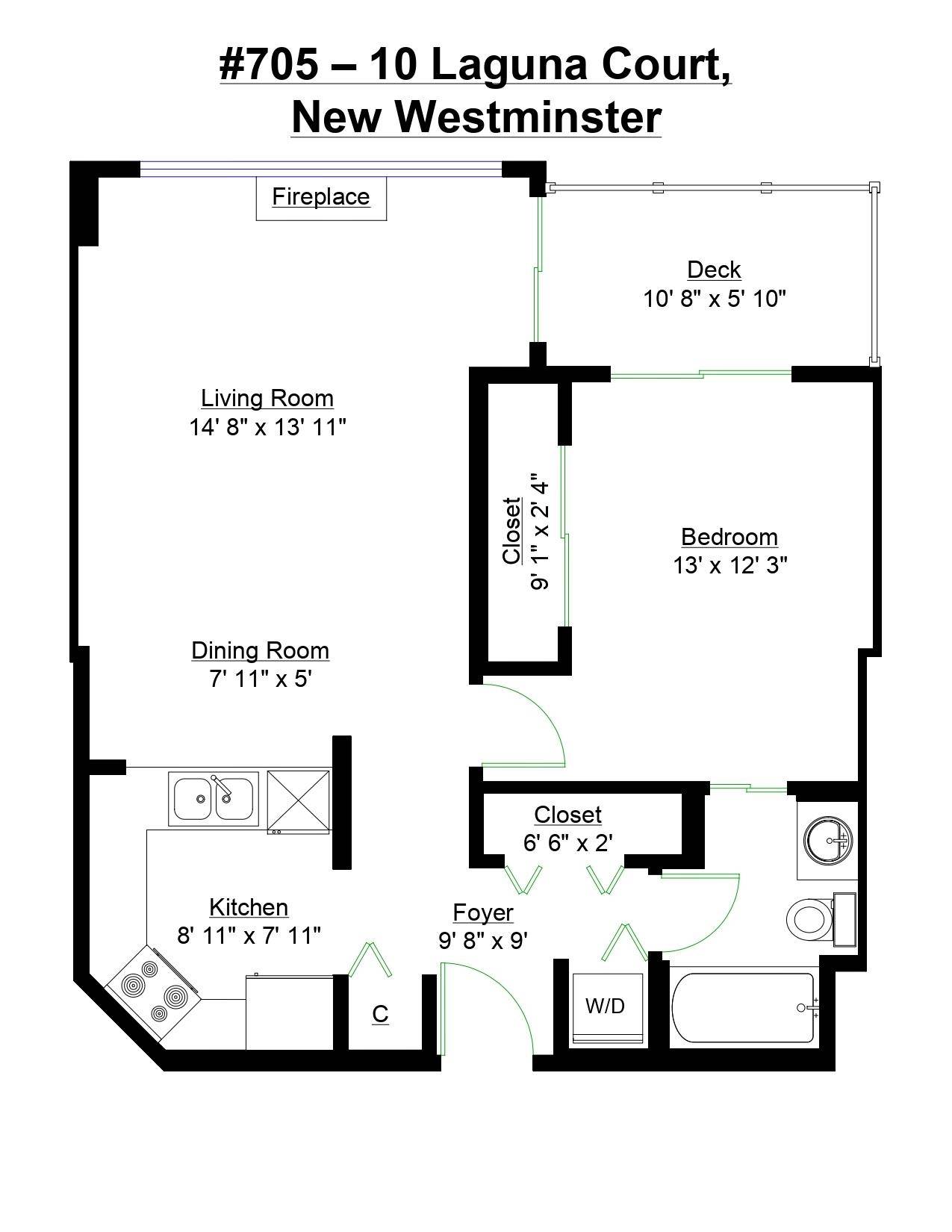 New Westminster, BC V3M 6W3,10 Laguna CT #705