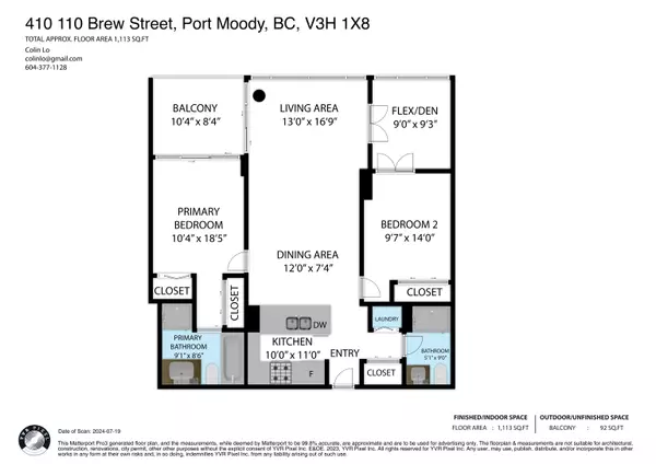 Port Moody, BC V3H 0E4,110 Brew ST #407