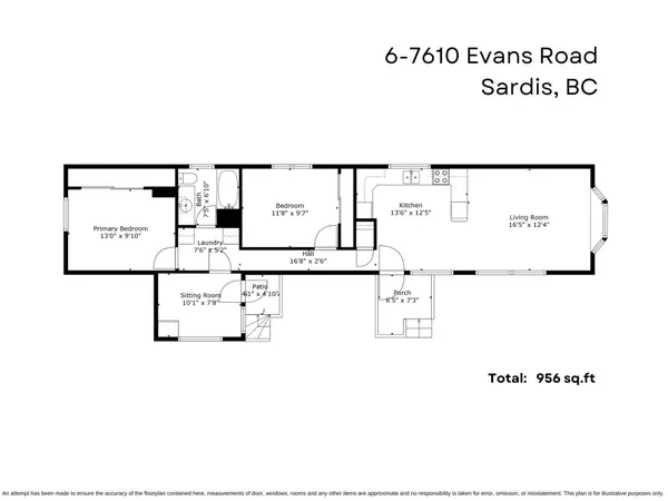 Chilliwack, BC V2R 2T4,7610 Evans RD #6