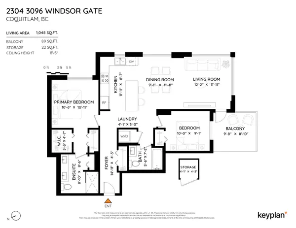 Coquitlam, BC V3B 0P4,3096 Windsor Gate #2304