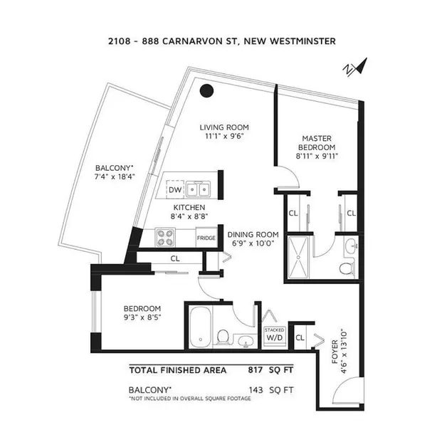 New Westminster, BC V3M 0C6,888 Carnarvon ST #2108