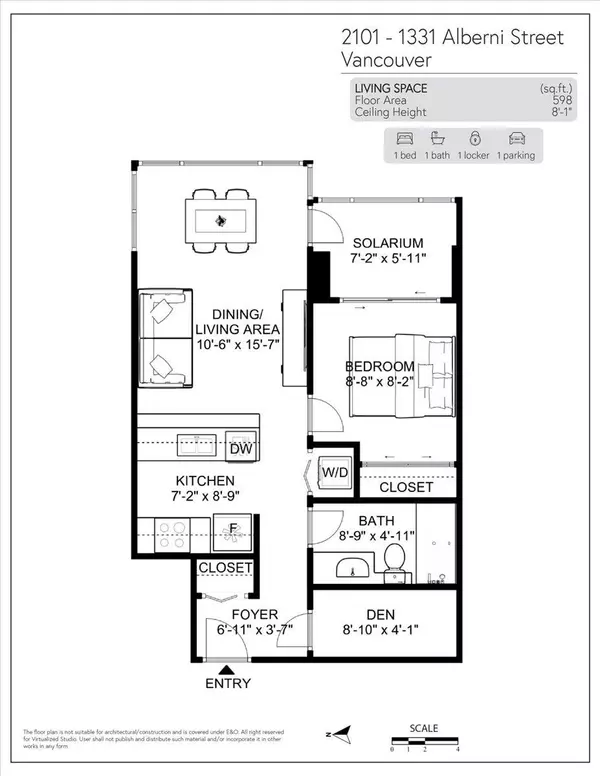 Vancouver, BC V6E 4S1,1331 Alberni ST #2101