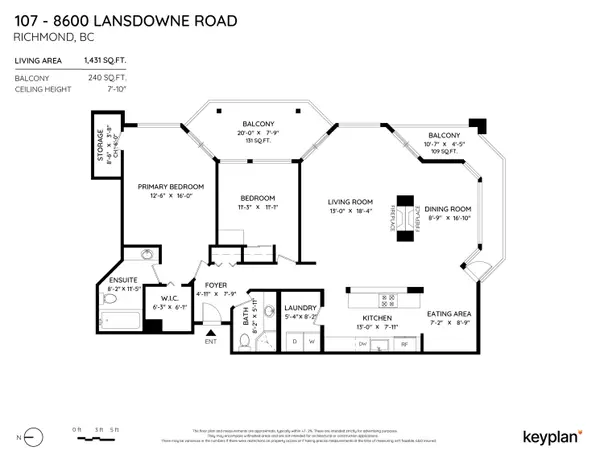 Richmond, BC V6X 3L6,8600 Lansdowne RD #107
